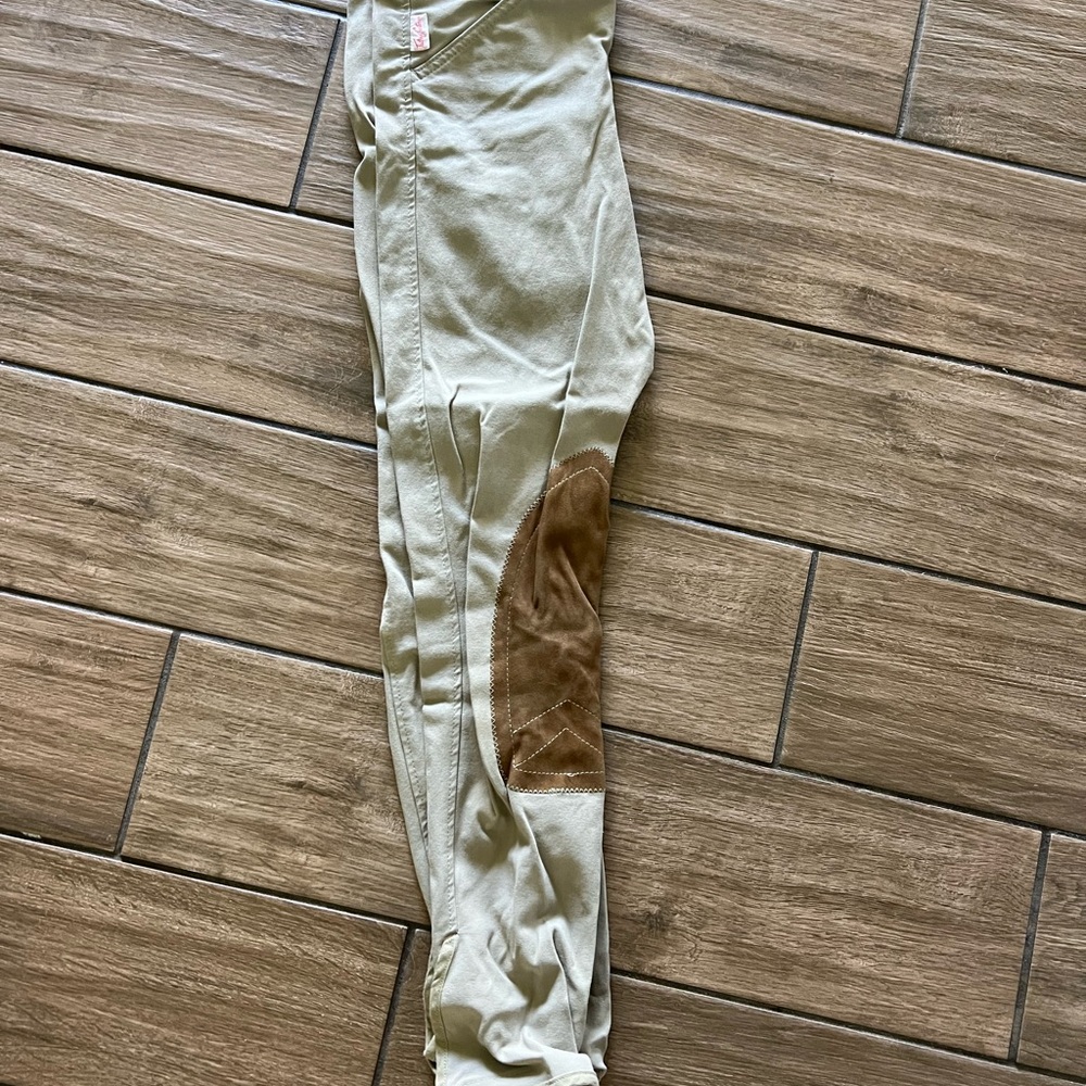 The Tailored Sportsman Khaki Breeches with Tan Accents